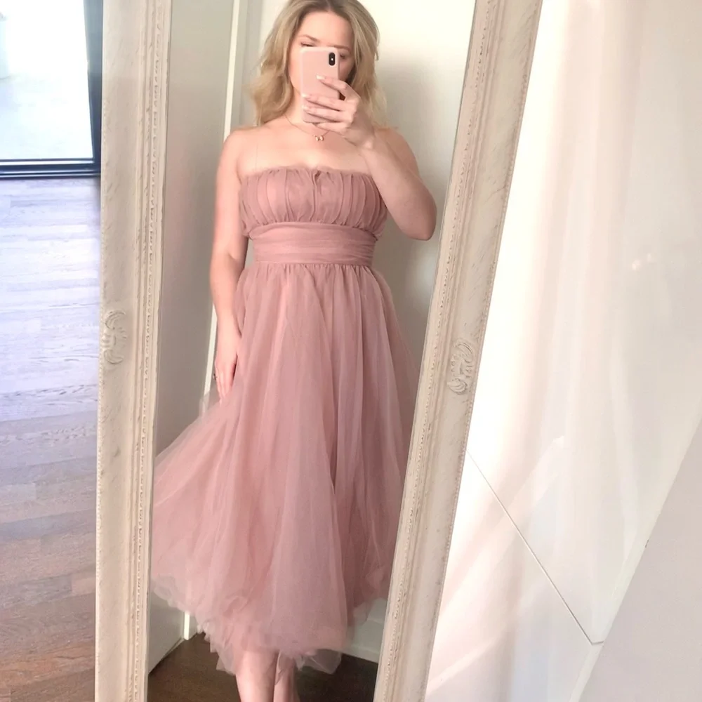 Hello Molly Pink Tulle midi dress - Picture 2 of 5
